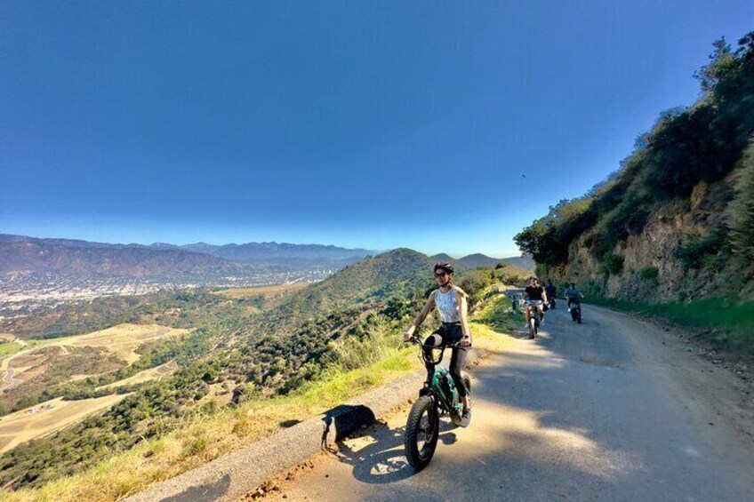 Beautiful Routes on Los Angeles E-Bike Tour to the Hollywood Sign