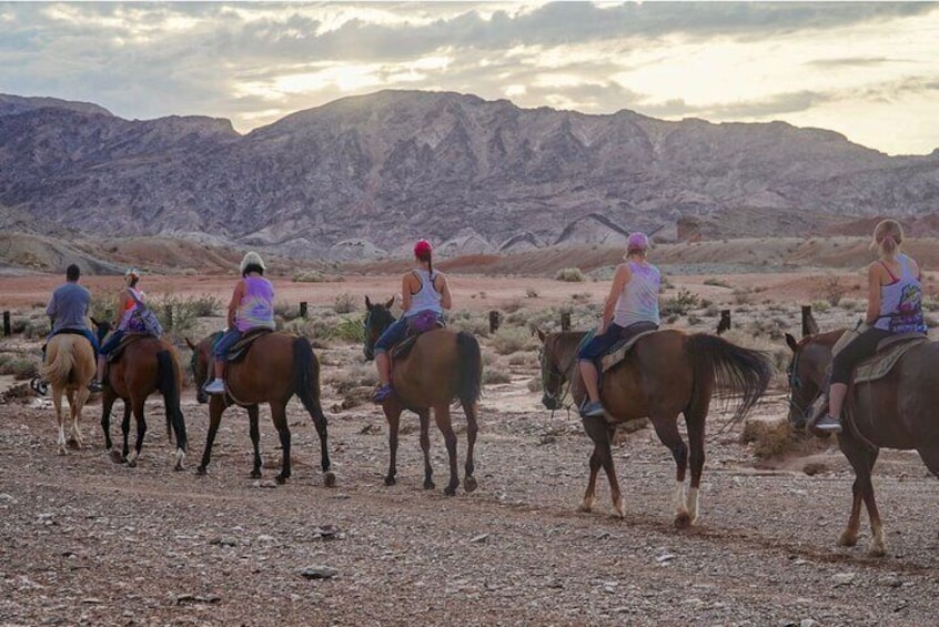 Sunset Horseback Riding Adventure with BBQ Dinner