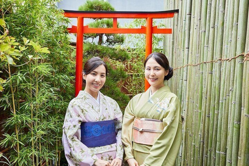 Our Japanese garden has a red torii gate, providing the perfect backdrop for capturing memorable photos of your trip to Japan.