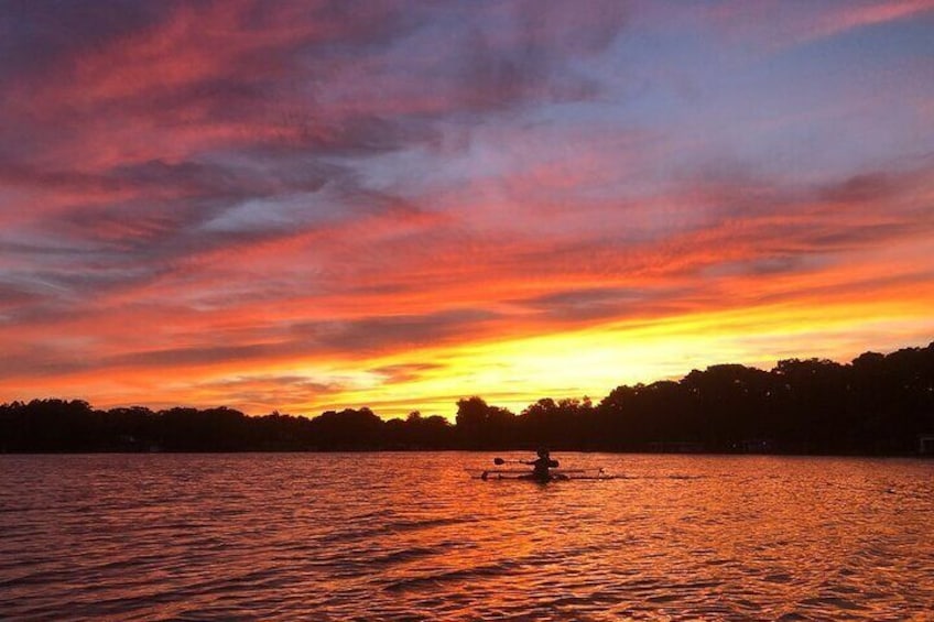 Clear Kayak Sunset Tour through The Winter Park Chain of Lakes