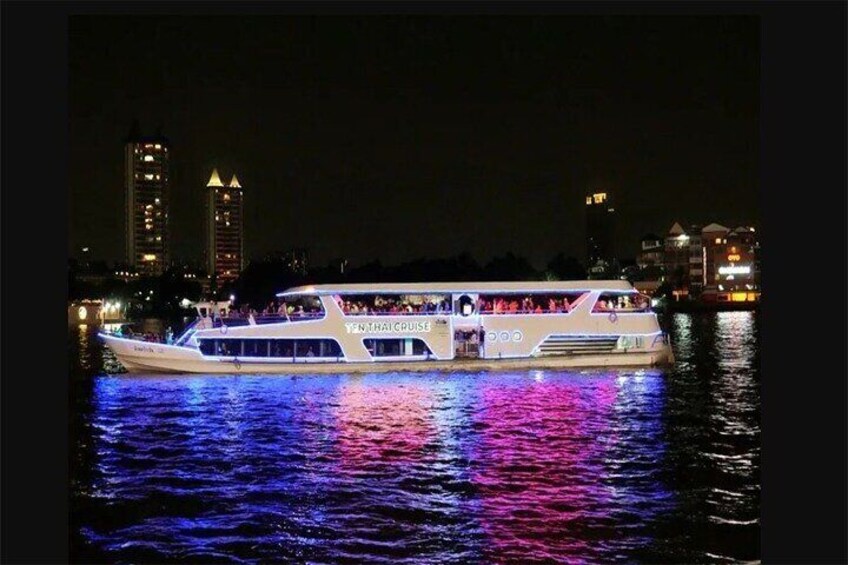 BANGKOK: Ticket Dinner Cruise Chaophraya River-with Live Music by White Orchid