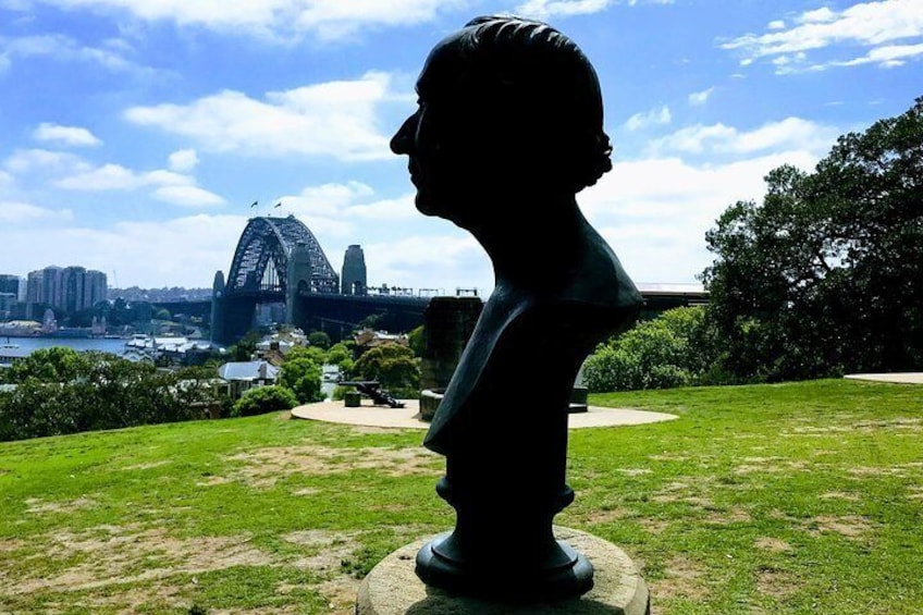 The Harbour Bridge from Sydney Observatory - you'll never guess who this is!