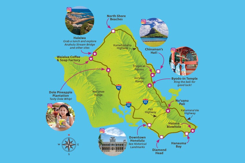 Grand Circle Island and Haleiwa 9 Hour Tour