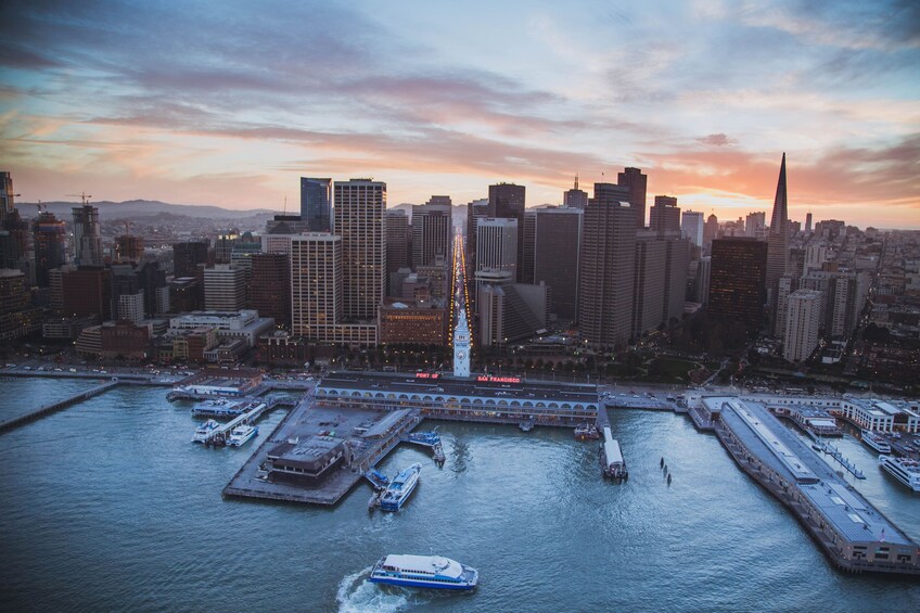Show item 2 of 3. Bay Area Sunset Flight