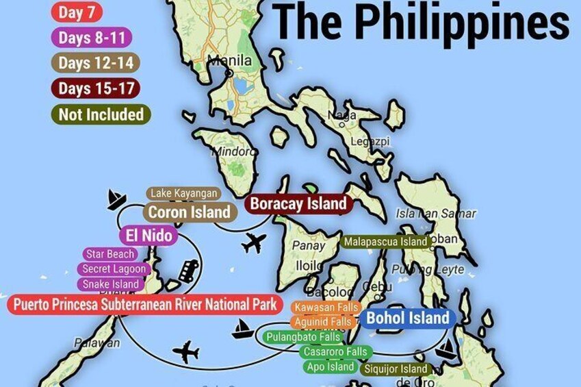 The Philippines: Bohol & Cebu &the Dumaguete Area in 6 Days, 1st Class Traveling