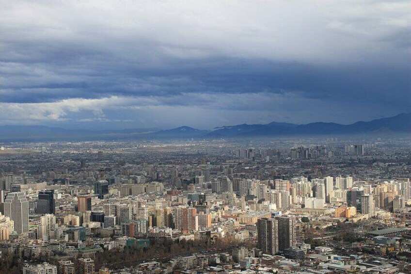 Tourist bus through Santiago one day, Cable car and Funicular