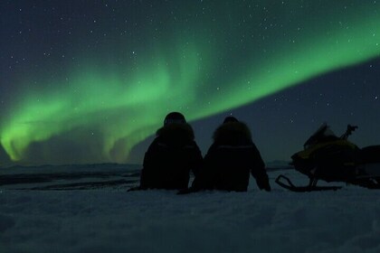 Enjoy the Aurora show on top of the mountain inc tipi dinner