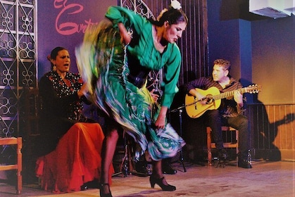 Flamenco Show mit Abendessen und Workshop in Madrid