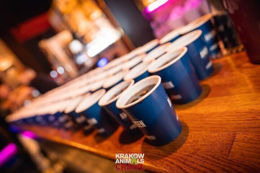 Krakow Animals Club Crawl with Free Alcohol For 1 Hour & Free VIP Entrance 