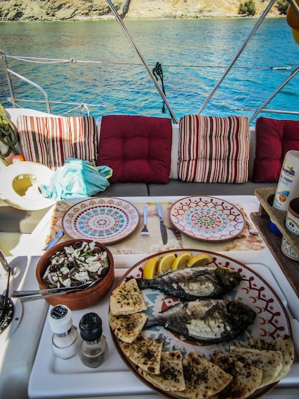 Show item 2 of 9. Honeymoon private sailing tour with fresh fish & Champagne