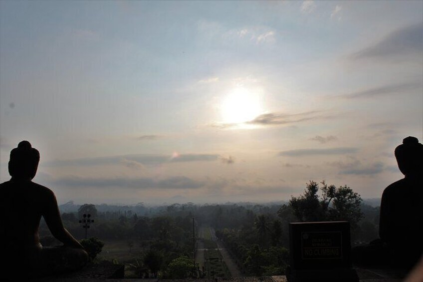 Meditation at Borobudur temple