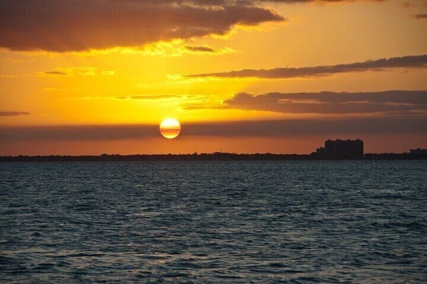 Sunset Biscayne Bay Champagne Cruise and skyline boat tour in