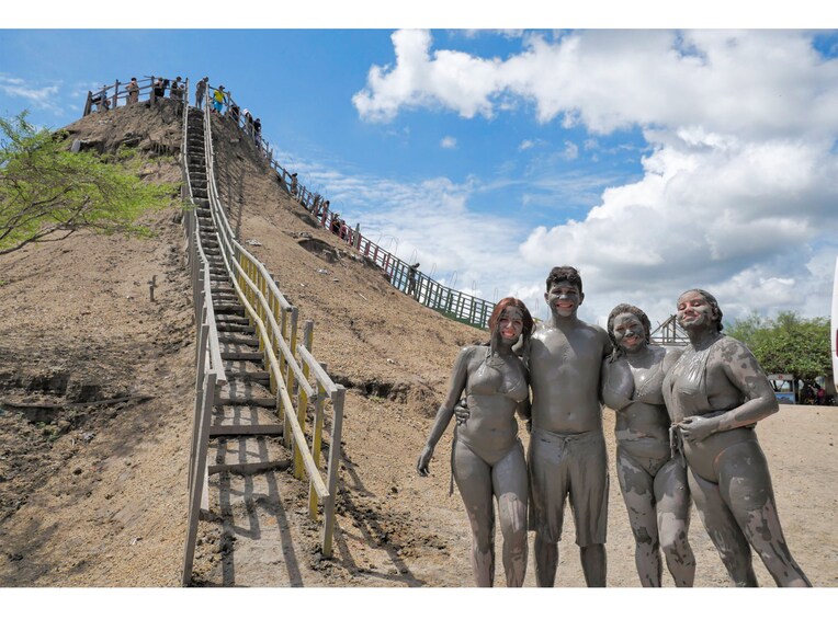 Mud Volcano including snack from Cartagena