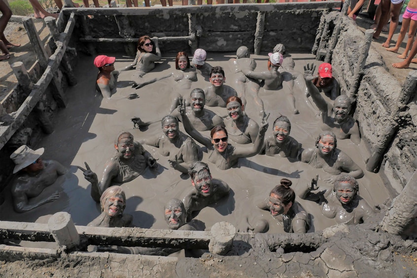 Mud Volcano including snack from Cartagena