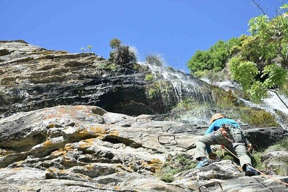 Via Ferrata in the biggest waterfall of the Cyclades