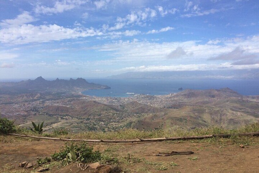 View of the Bay City of Mindelo from Monte Verde