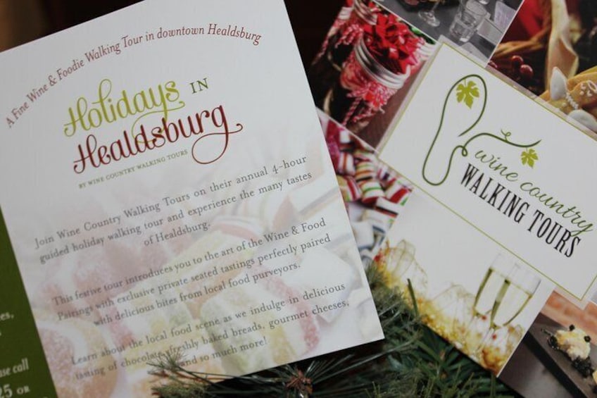 Healdsburg Wine & Food Holiday Walking Tour