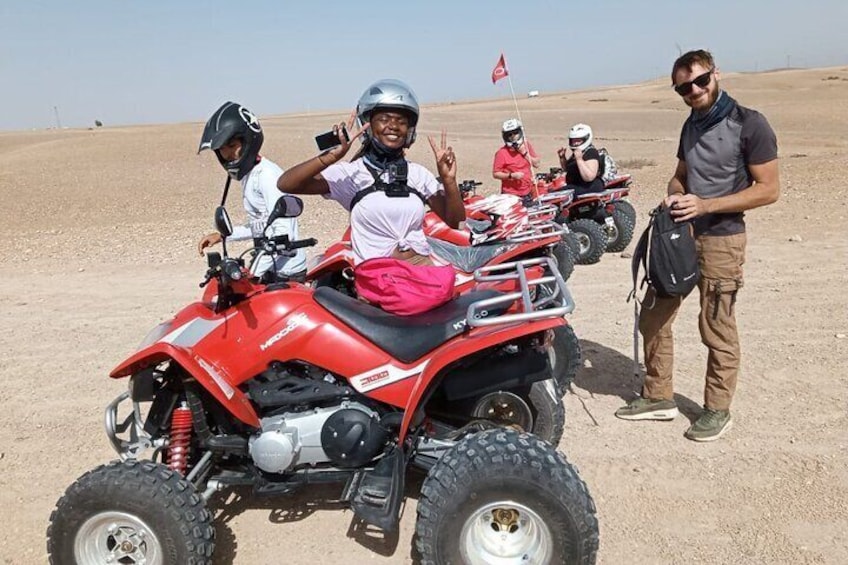 Quad Biking In The Rocky Desert