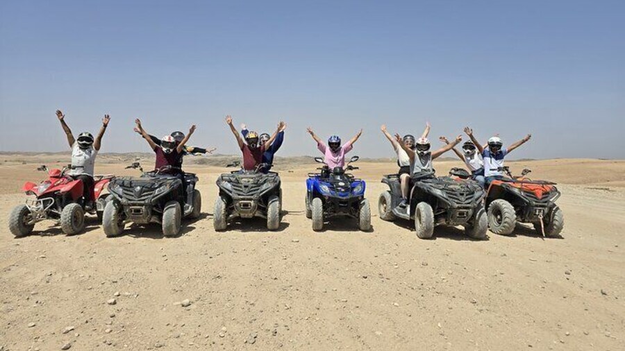 Quad Biking In The Rocky Desert of Agafay