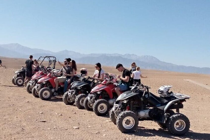 Quad Biking In The Rocky Desert