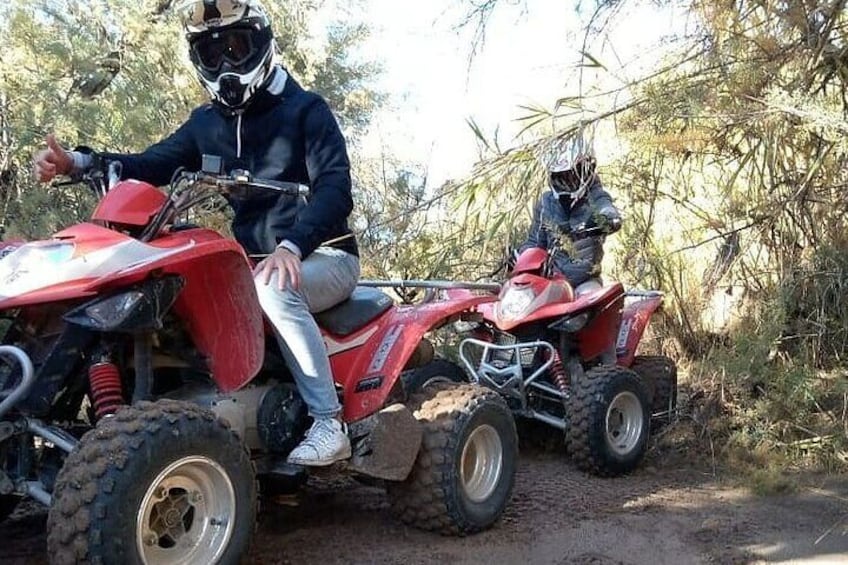 Quad Biking In The Rocky Desert