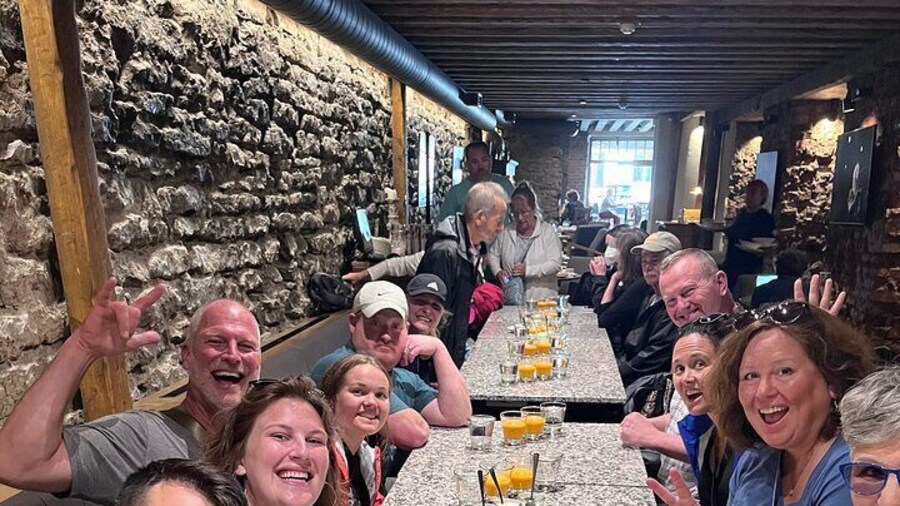 Happy foodies during Tallinn Food Tour