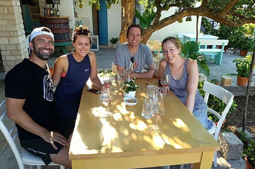 The wineries we visit are small and friendly