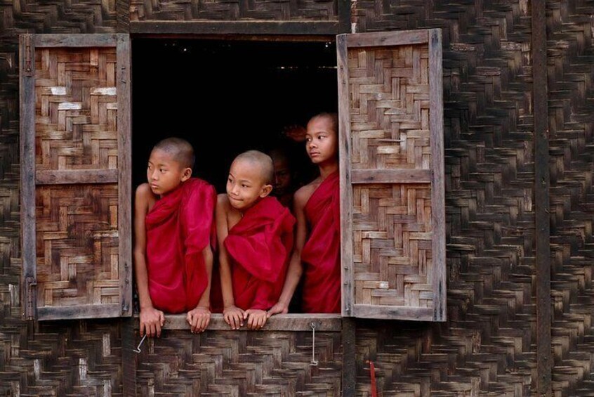 Novice monks in Bagan
