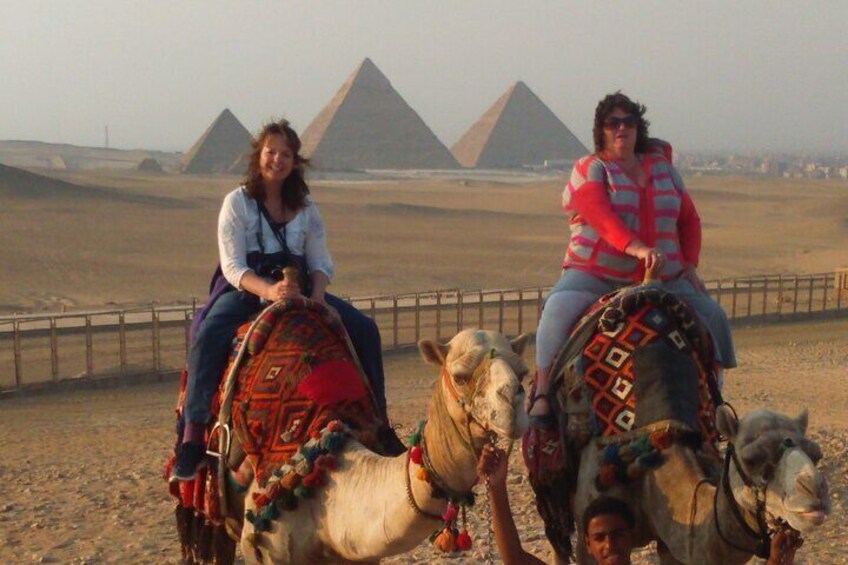 Giza pyramids camel ride