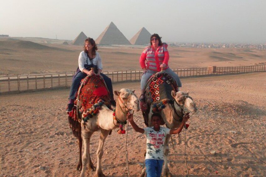 Giza pyramids camel ride