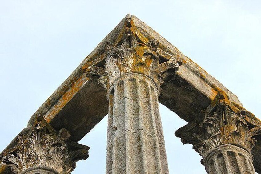 Roman columns, Evora, Portugal