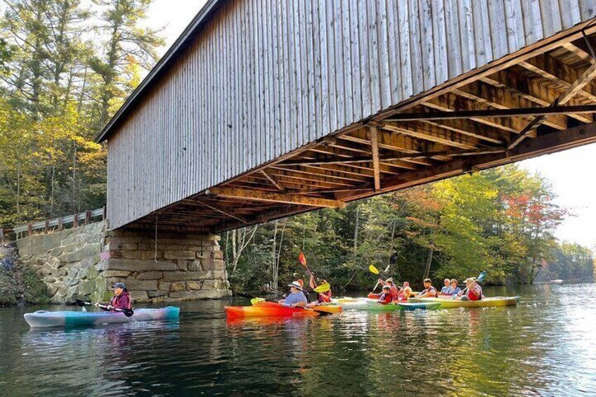 Kayaking under the bridge!