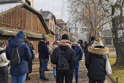 Auschwitz - Birkenau: Visita autoguiada con guía impresa desde Cracovia