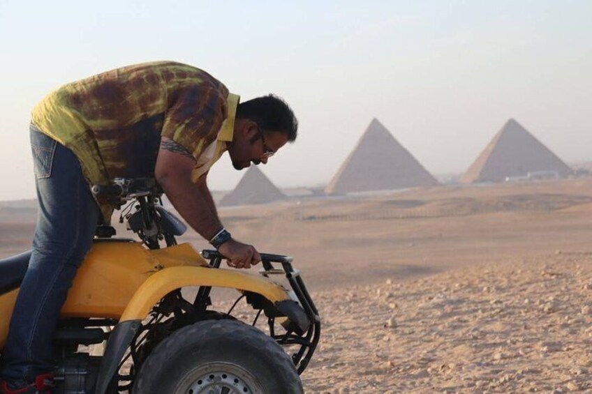 quad bike around Giza sahara for 60 minutes