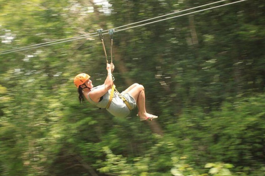 Riviera Maya Jungle Half-Day Tour: ATV, Ziplines, Cenote Swim, Rappel