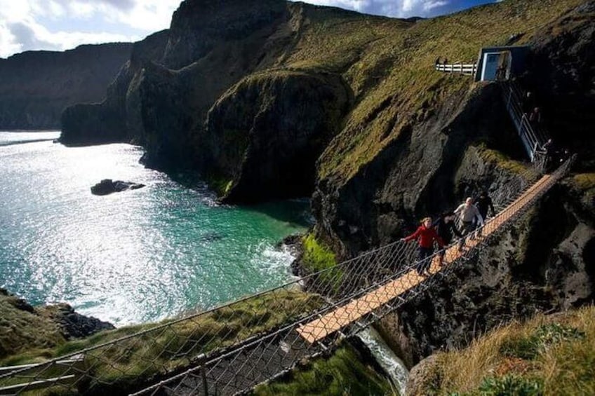 At the Rope bridge cross if you dare!