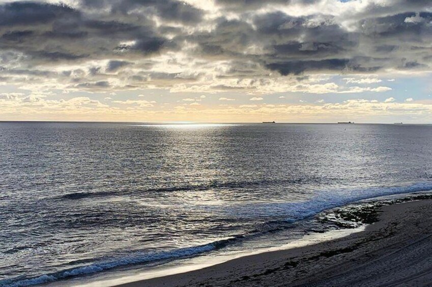 Sunset over the Indian Ocean at Cottesloe Beach..