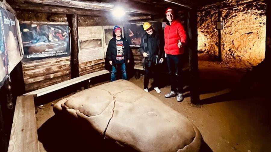 Inside the pyramid