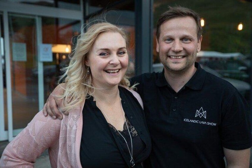 Icelandic Lava Show Is a Family-Run Company. Here Are the Founders, Husband & Wife, Ragnhildur & Júlíus