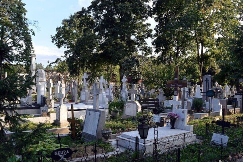 Bucharest Cemetery Private Tour: Bellu Outdoor Museum Exploration Game