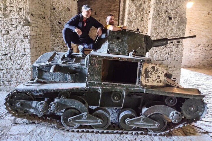 Fiat Tank from the WWII - Inside the Castle of Gjirokastra