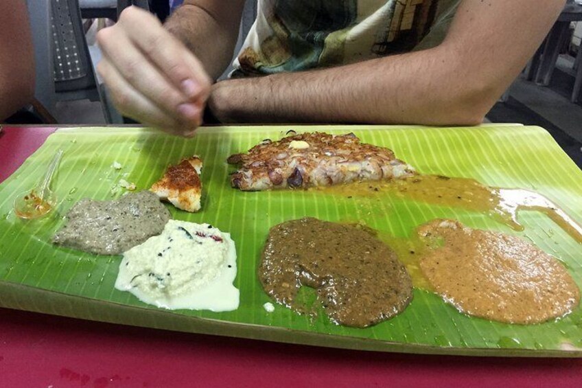 Variety of chutneys to choose from !