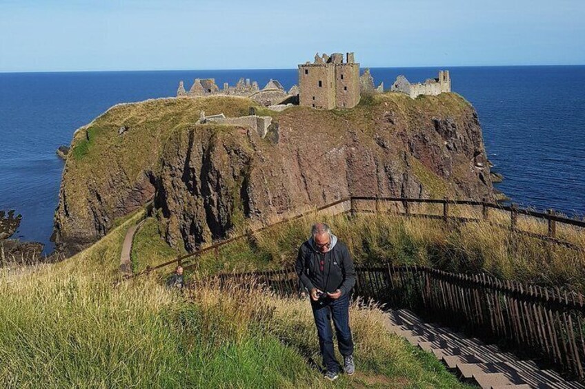 Dunnottar Castle (this tour takes you part of the way along the coastal path to the castle)