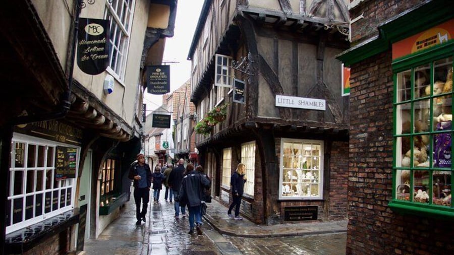 The beautiful city of York has the best preserved medieval streets in the country.