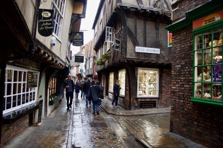 The beautiful city of York has the best preserved medieval streets in the country.