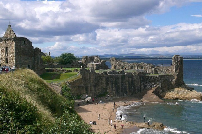 St Andrews Castle and the East Sands