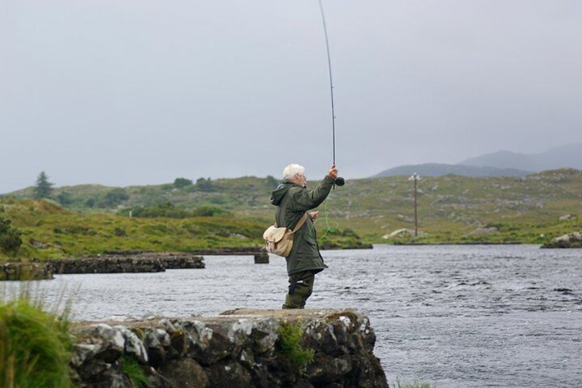 Wild Brown Trout fishing. Lough Corrib. French speaking Ghillie/Guide. Full day.