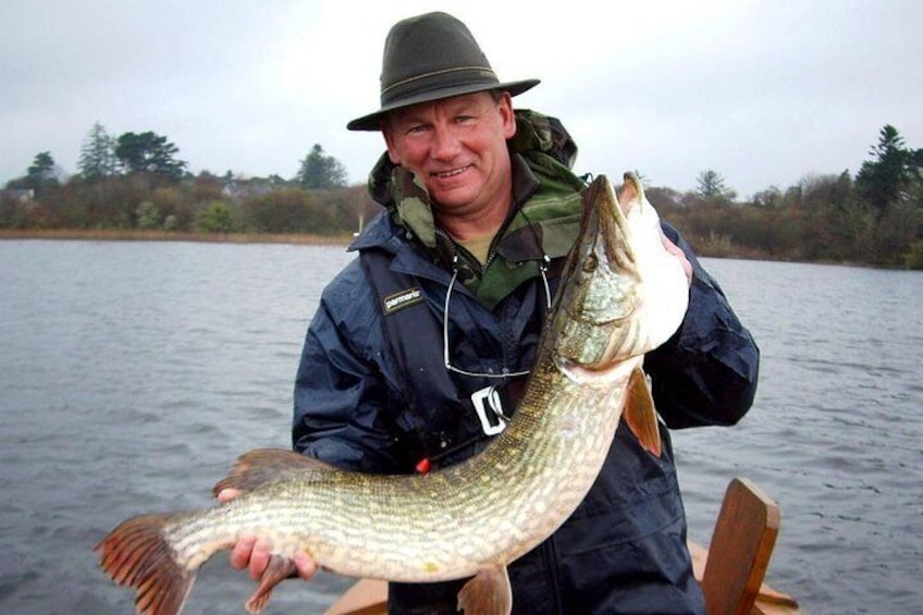 Pike shore fishing. Lough Corrib, Connemara .English/French speaking Ghillie.