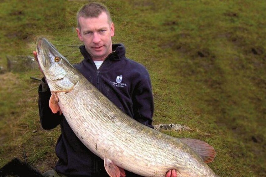 Pike shore fishing. Lough Corrib, Connemara .English/French speaking Ghillie.