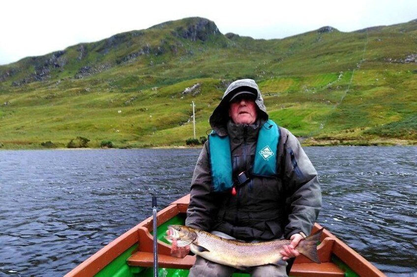 Salmon & Sea Trout Fly fishing on Kylemore Lough.Co Galway.Guided.Half /Full Day